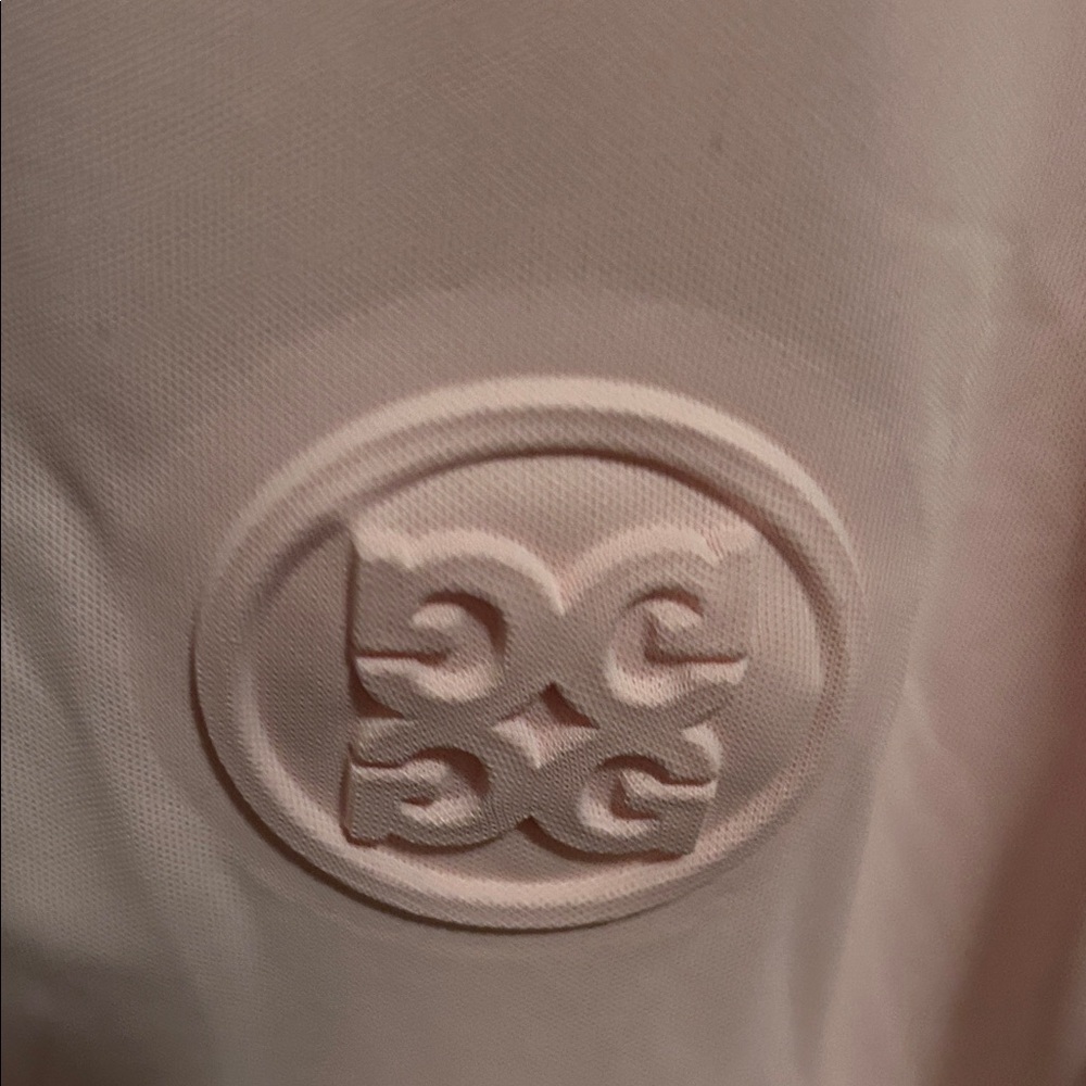 G/FORE Light Pink Polo with Navy and Pink Trim - Picture 3 of 4